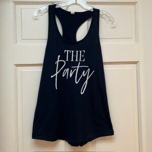 Ideal T by Next Level The Party racer back tank top in navy size L